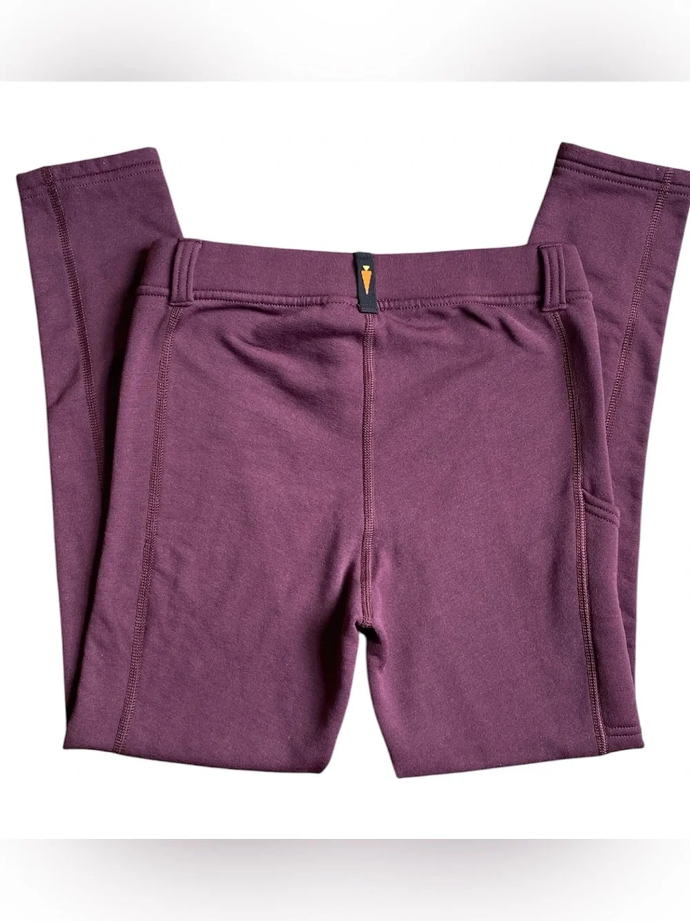 Kerrits Girls’ Fleece Riding Tights Large L Plum Purple Knee Patch Breeches